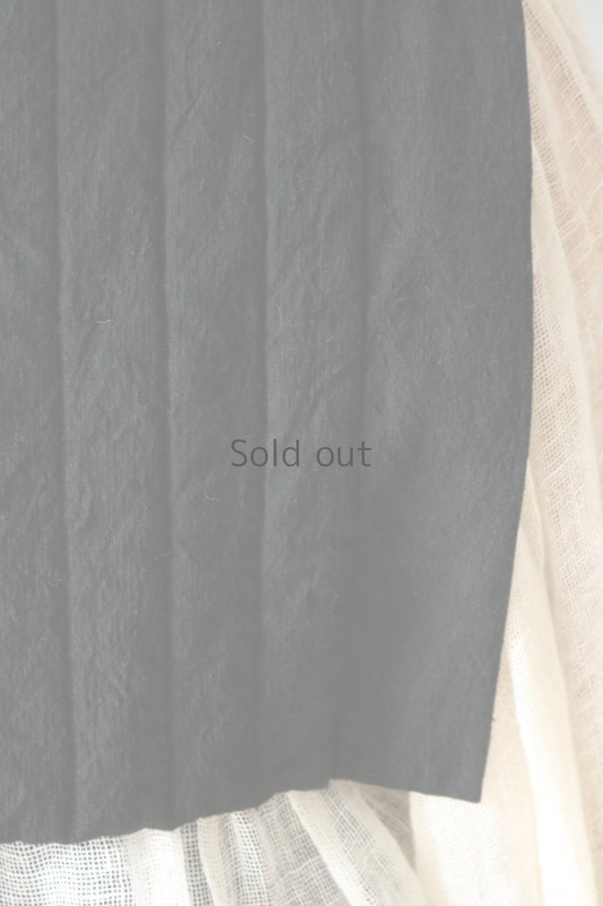 画像11: 【ササキチホ】アンティークリネン×染　四角衣(黒) (11)