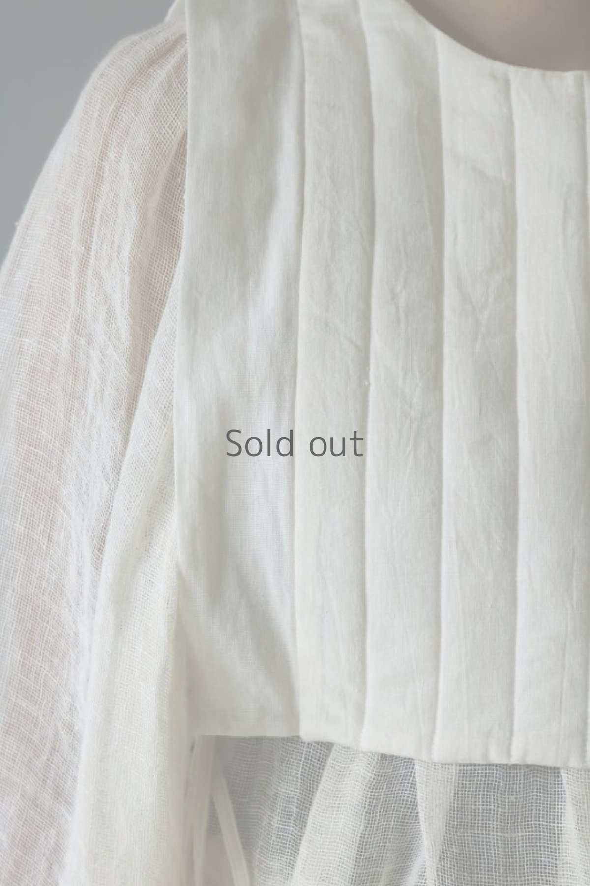 画像4: 【ササキチホ】日本古布　四角衣(木綿・白) (4)