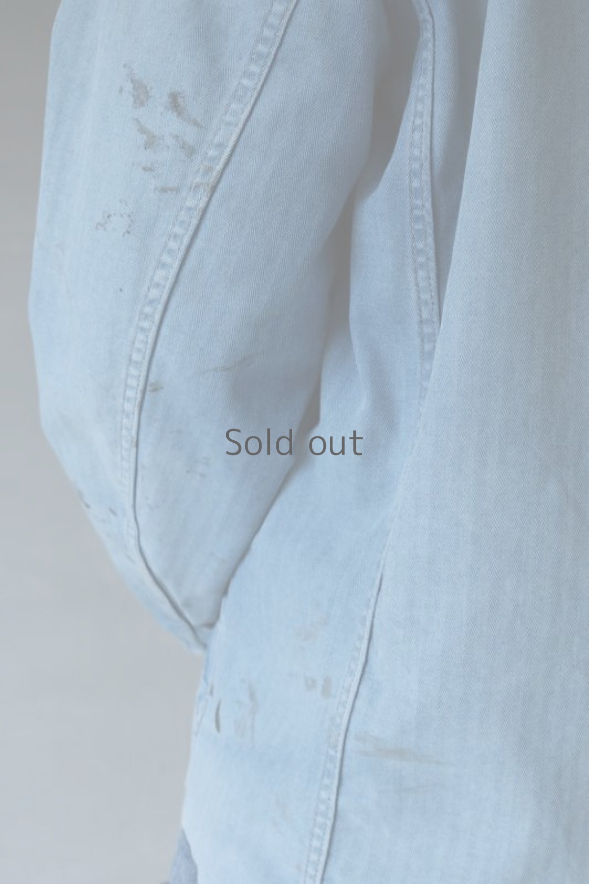 画像14: 【MITSUGU SASAKI】ビンテージリメイク　パッチワーク　大きめブルーワークジャケット(ドイツ) (14)