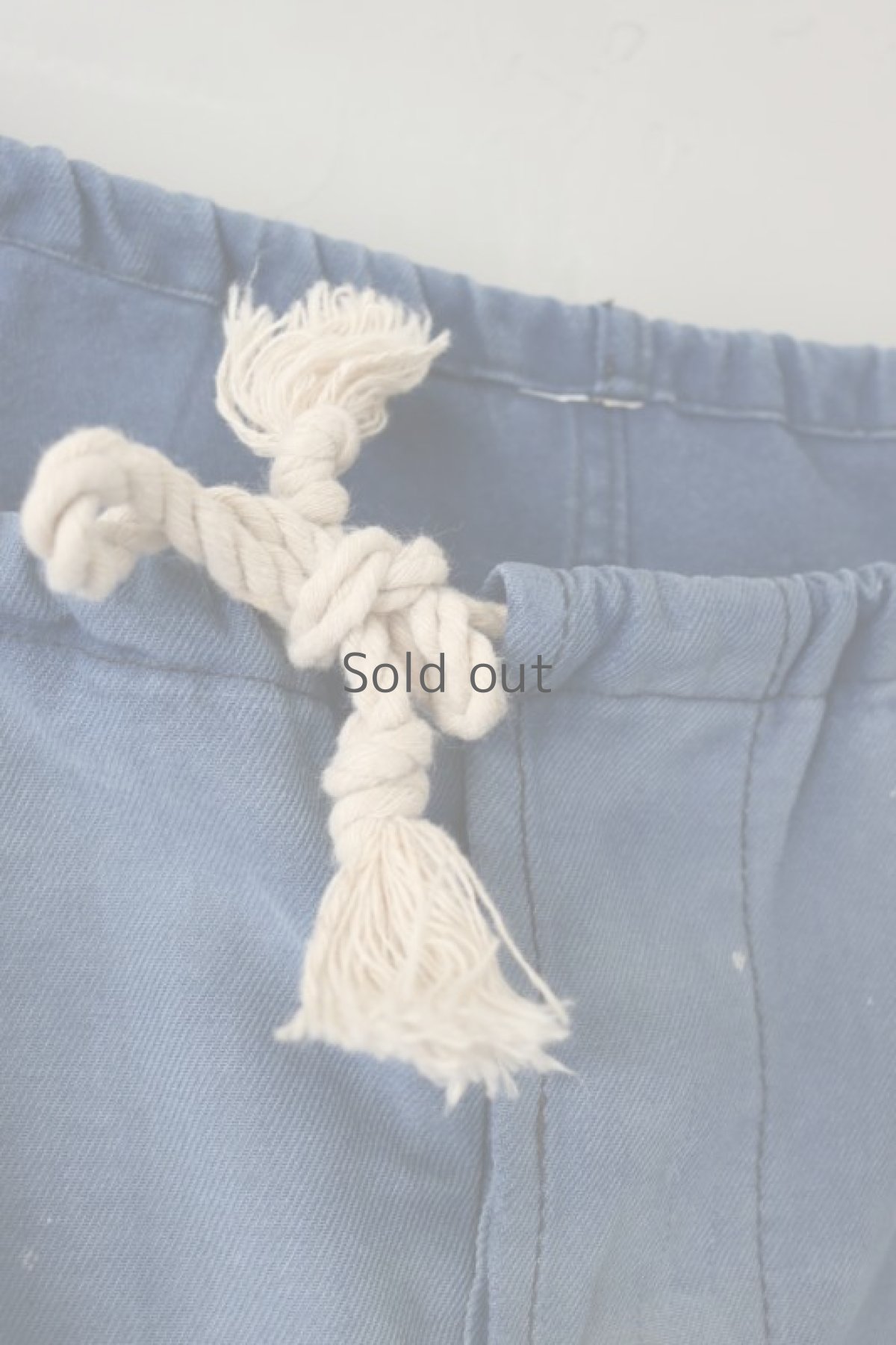 画像8: 【MITSUGU SASAKI】ビンテージ×リメイク　パッチワーク　ワイドワークパンツ（紐付き） (8)