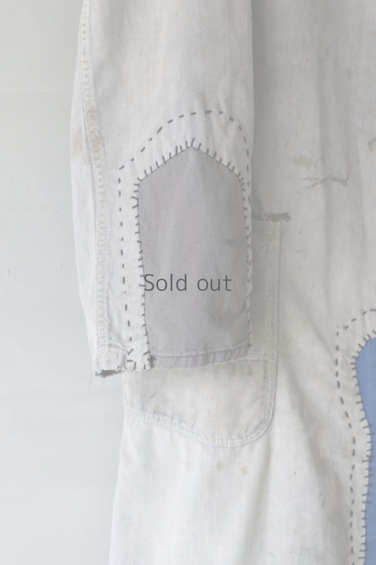 画像3: 【MITSUGU SASAKI】ビンテージリメイク　パッチワークリペア　グレーワークコート (3)