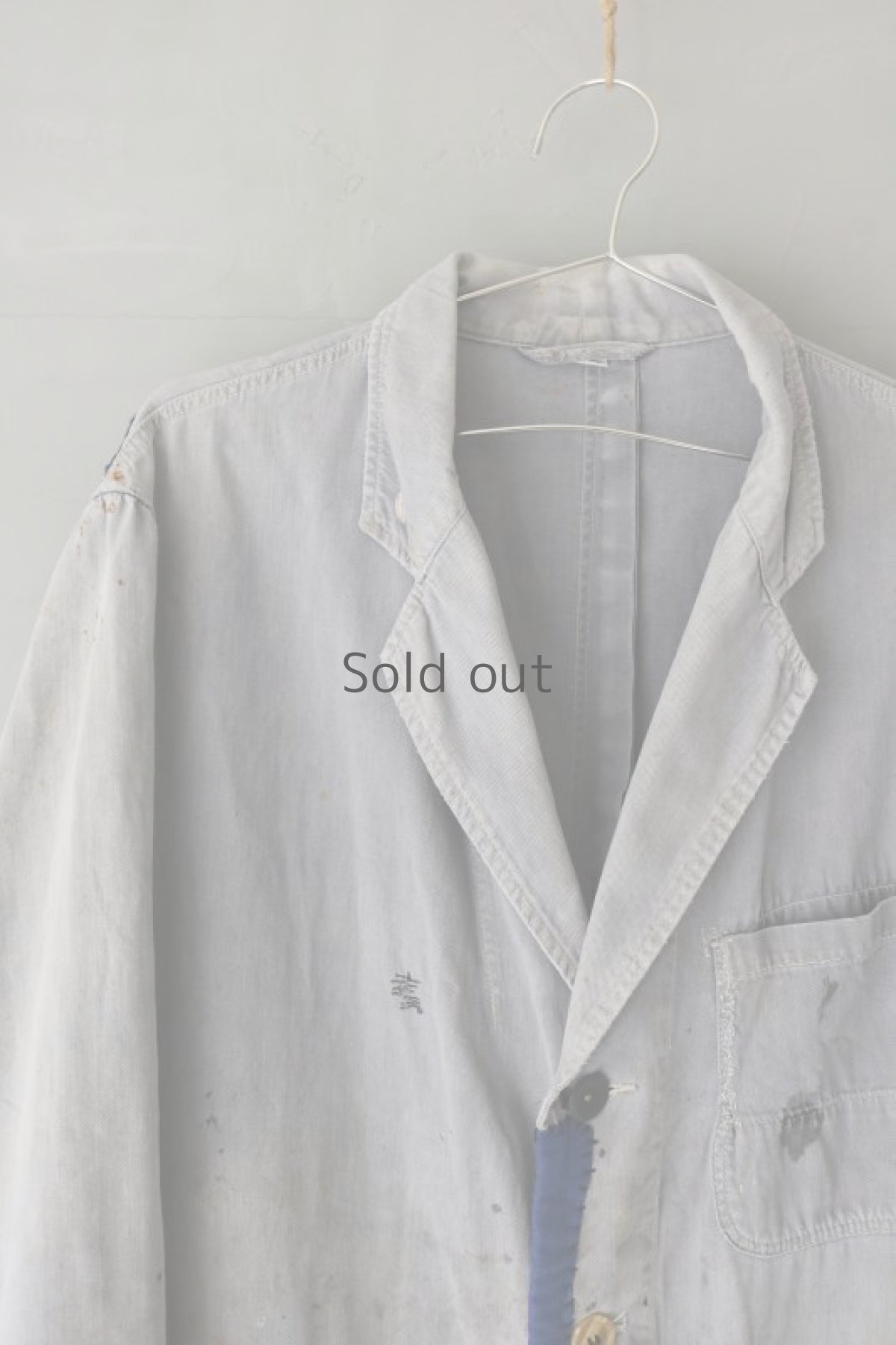 画像4: 【MITSUGU SASAKI】ビンテージリメイク　パッチワークリペア　グレーワークコート (4)