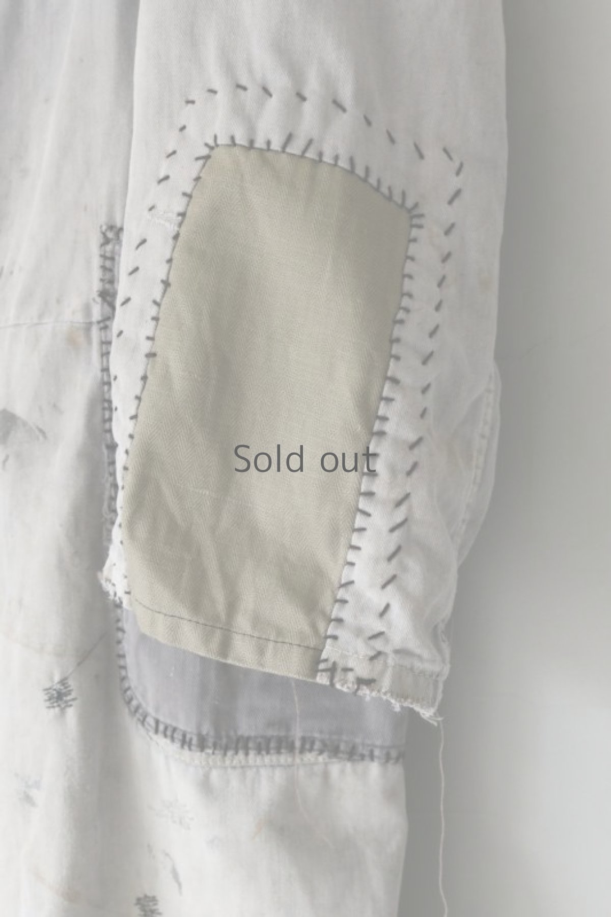 画像6: 【MITSUGU SASAKI】ビンテージリメイク　パッチワークリペア　グレーワークコート (6)