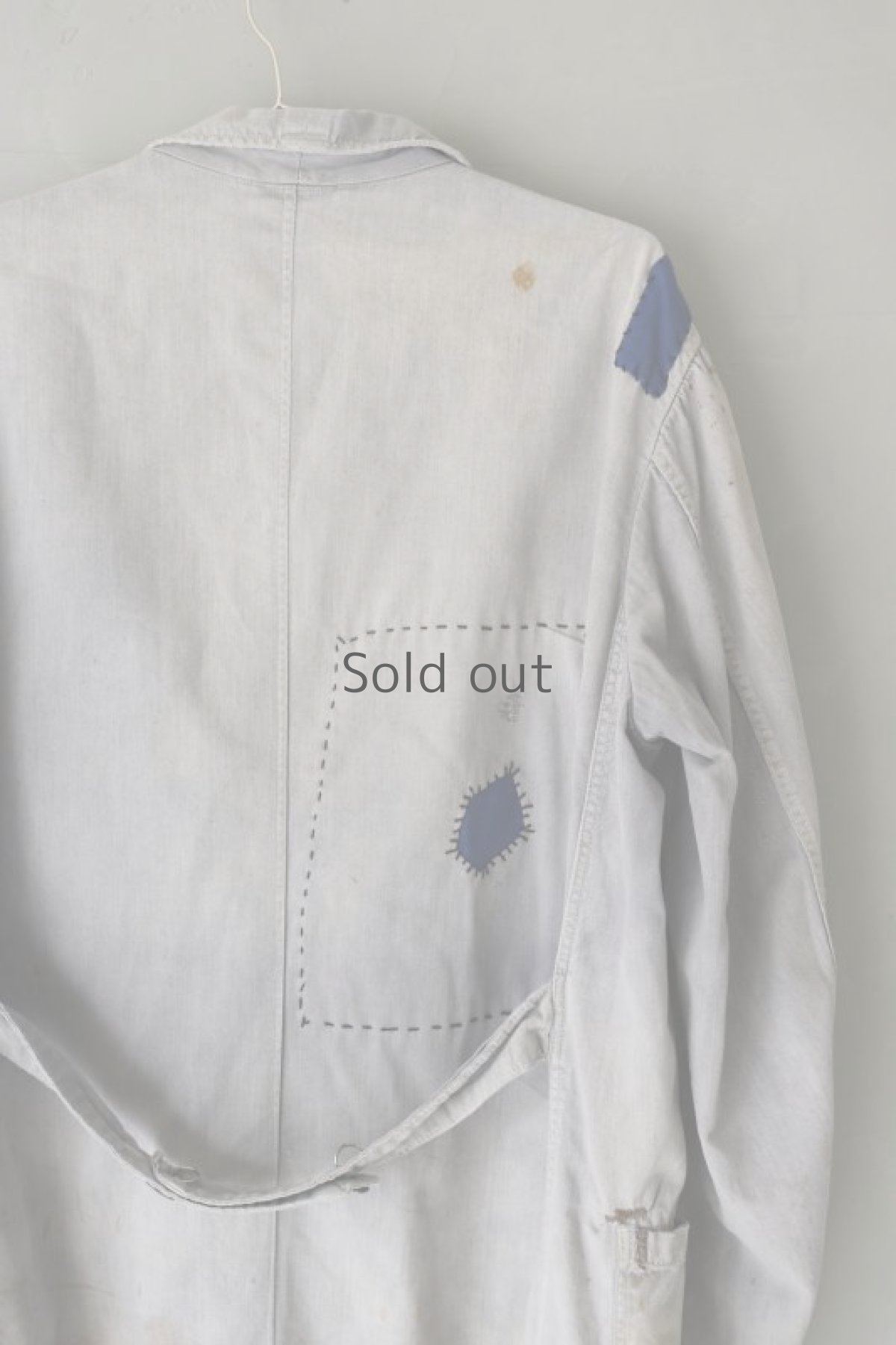 画像11: 【MITSUGU SASAKI】ビンテージリメイク　パッチワークリペア　グレーワークコート (11)