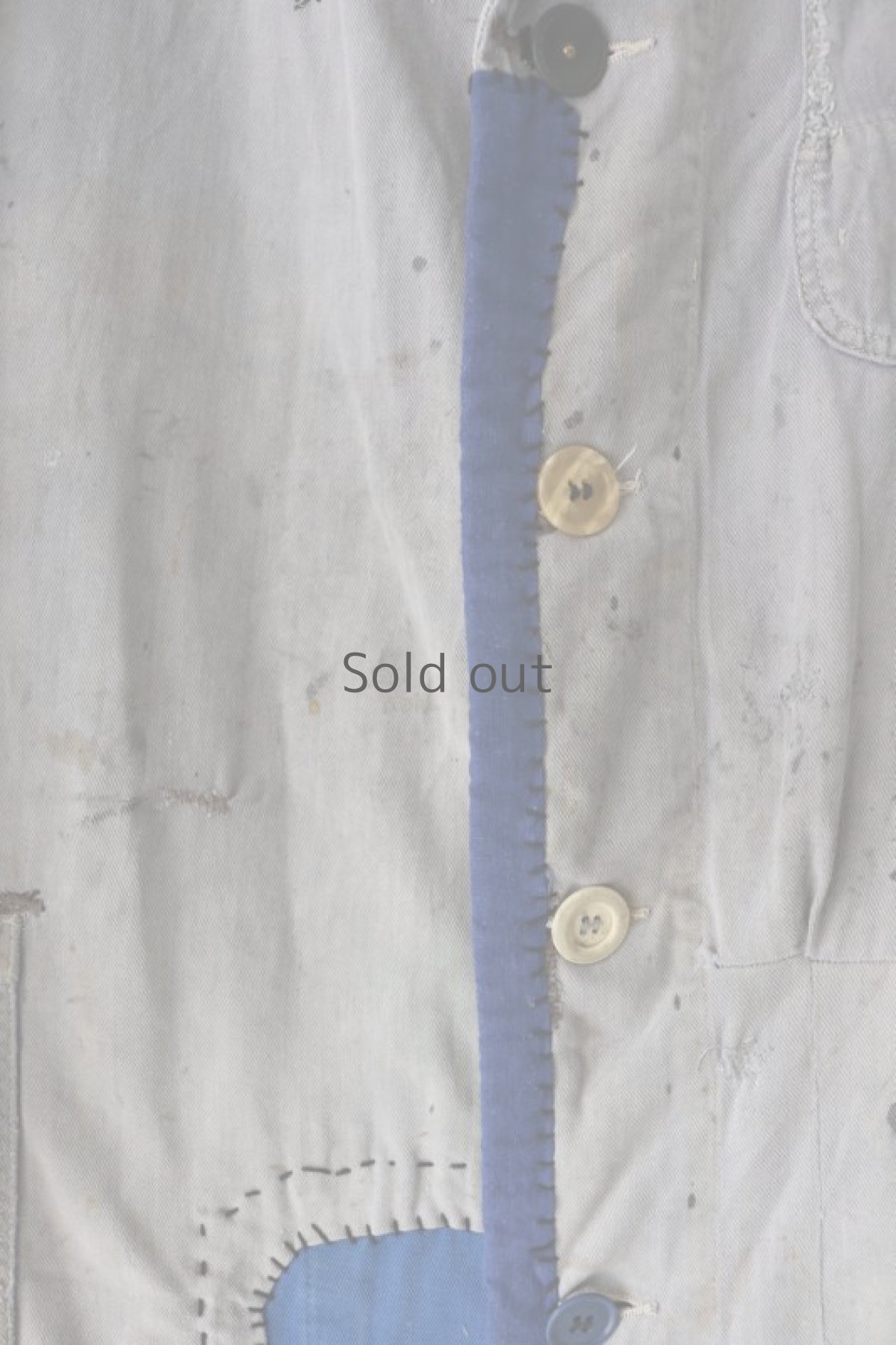 画像7: 【MITSUGU SASAKI】ビンテージリメイク　パッチワークリペア　グレーワークコート (7)