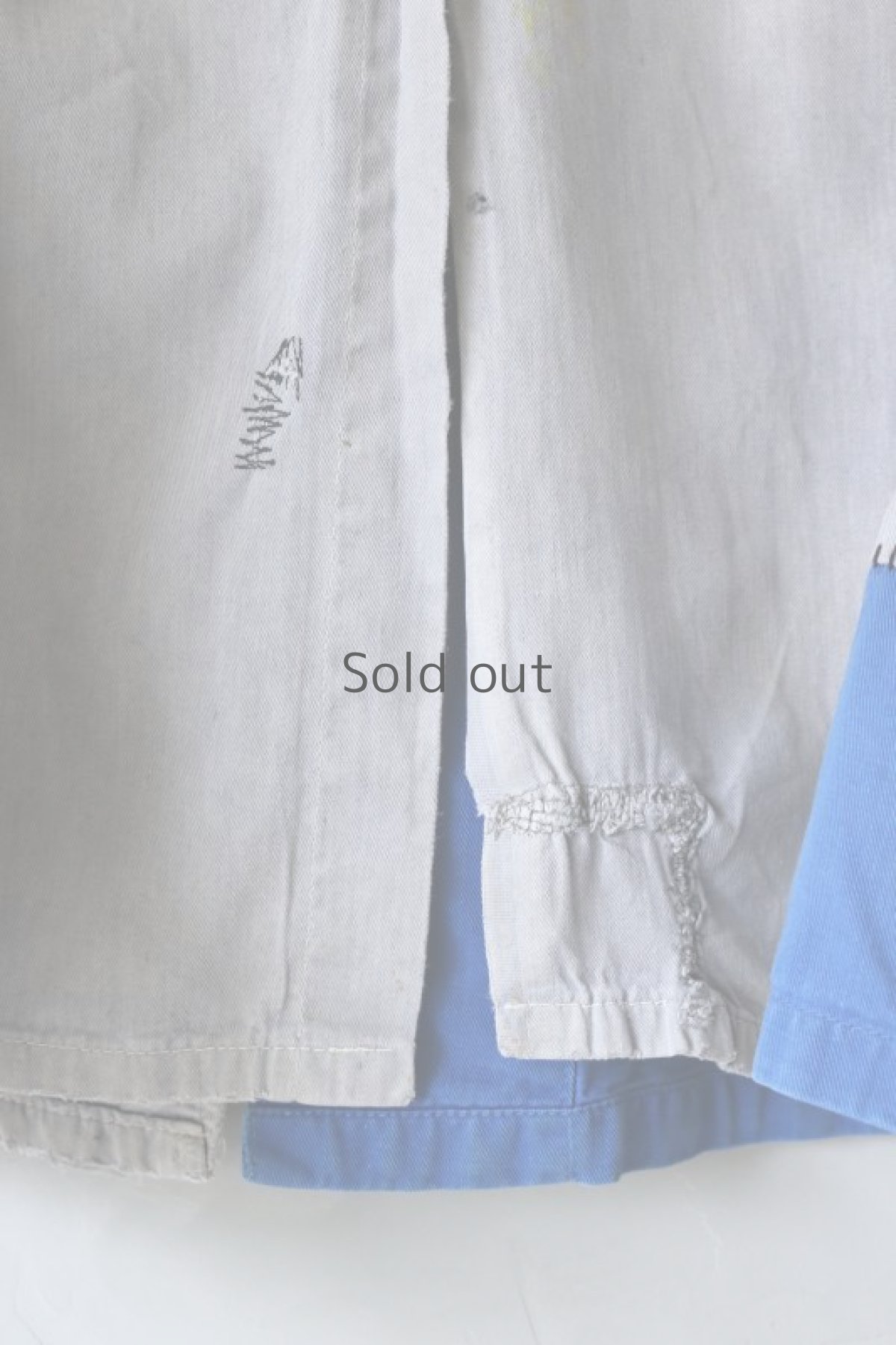 画像13: 【MITSUGU SASAKI】ビンテージリメイク　パッチワークリペア　グレーワークコート (13)