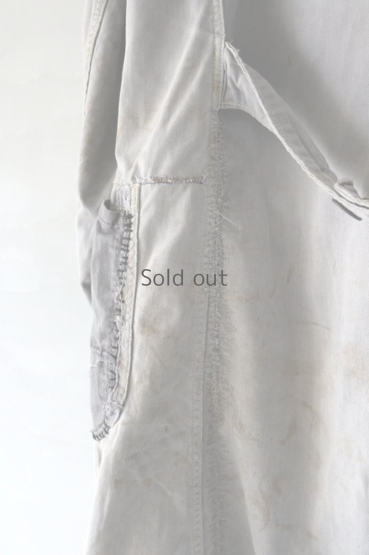 画像12: 【MITSUGU SASAKI】ビンテージリメイク　パッチワークリペア　グレーワークコート (12)