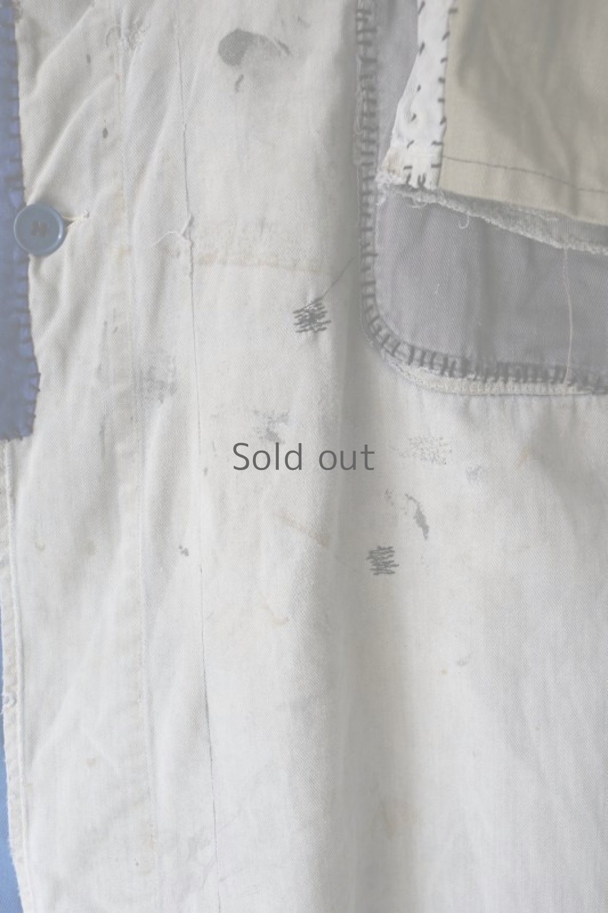 画像9: 【MITSUGU SASAKI】ビンテージリメイク　パッチワークリペア　グレーワークコート (9)