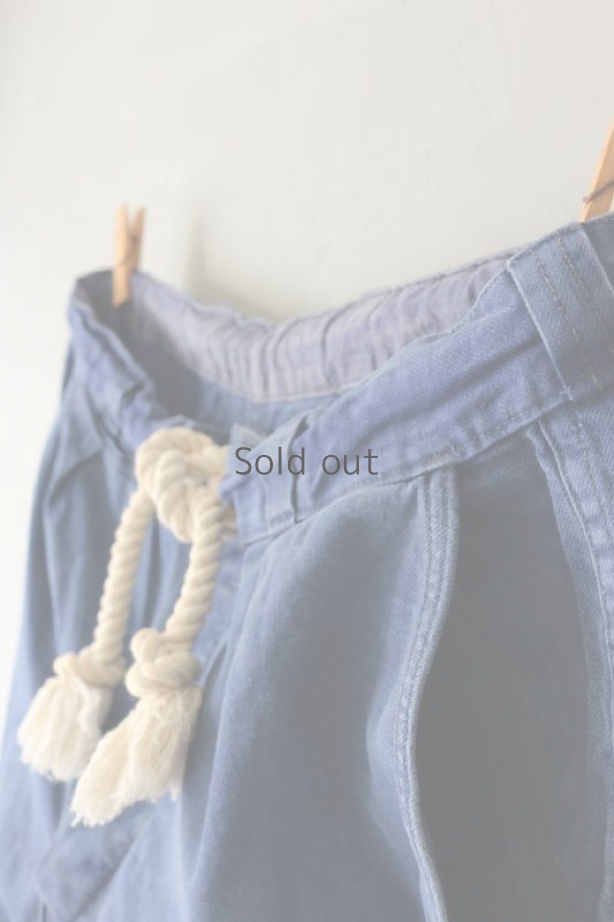 画像11: 【MITSUGU SASAKI】ビンテージ×リメイク　パッチワーク　インディゴチェック　ワークパンツ（紐付き） (11)