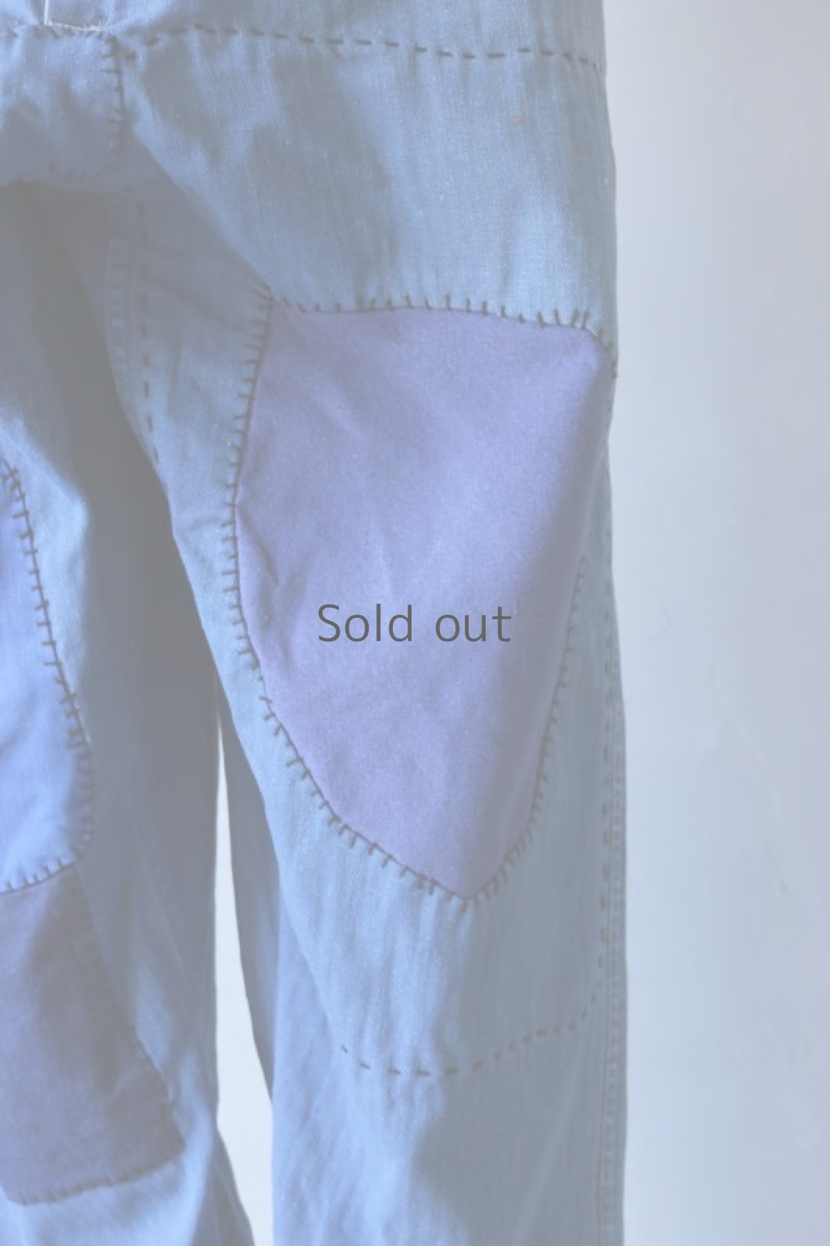 画像10: 【MITSUGU SASAKI】ビンテージ×リメイク　パッチワーク　HBTワークパンツ(サスペンダー付き) (10)