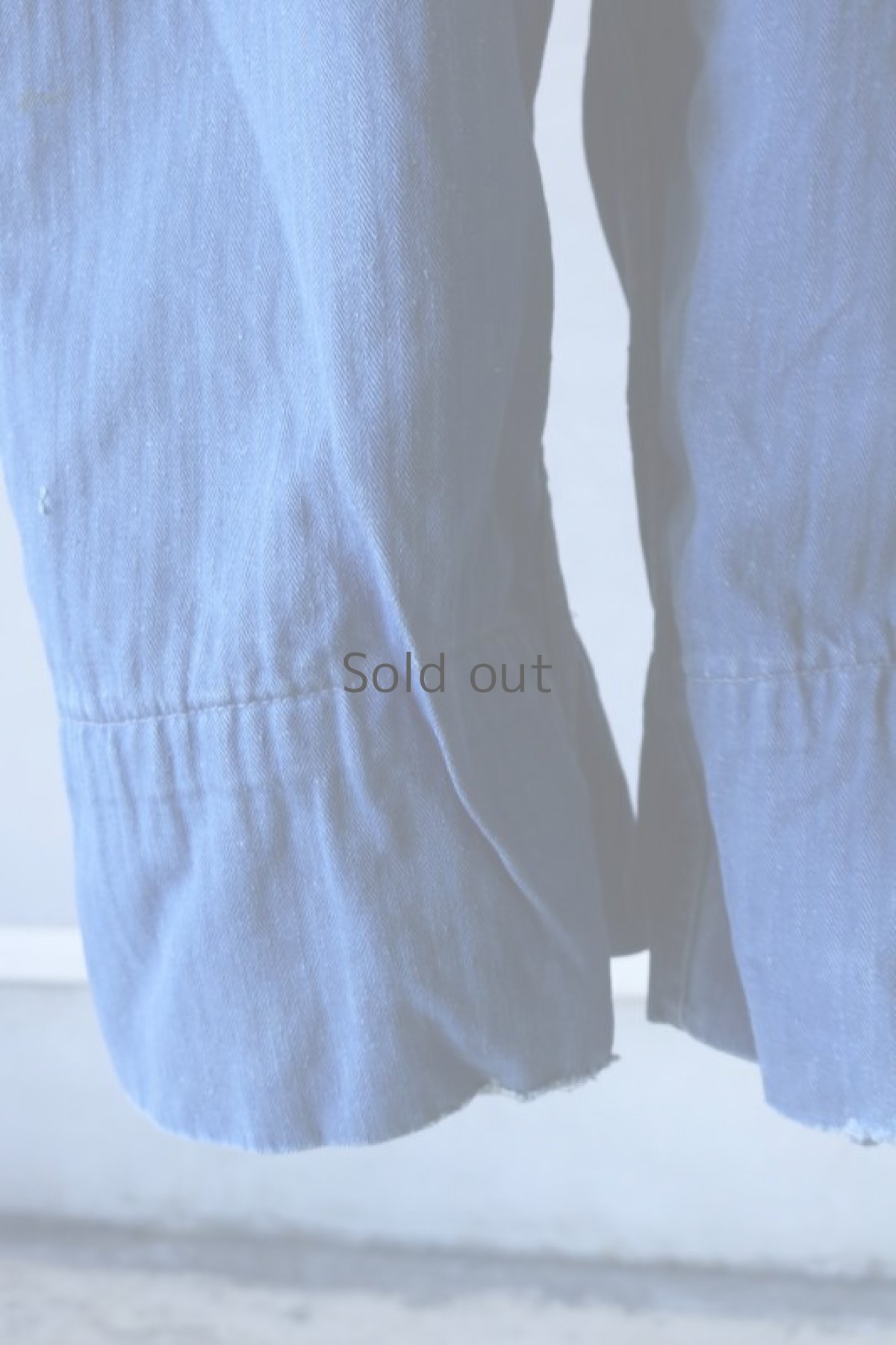 画像14: 【MITSUGU SASAKI】ビンテージ×リメイク　パッチワーク　HBTワークパンツ(サスペンダー付き) (14)