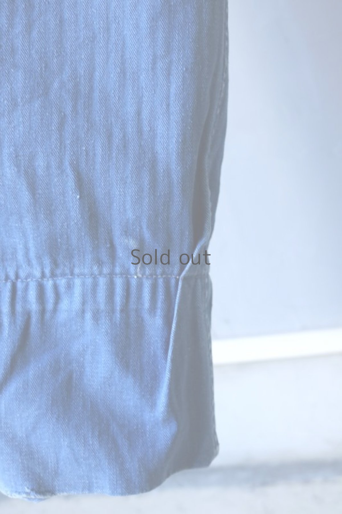 画像15: 【MITSUGU SASAKI】ビンテージ×リメイク　パッチワーク　HBTワークパンツ(サスペンダー付き) (15)