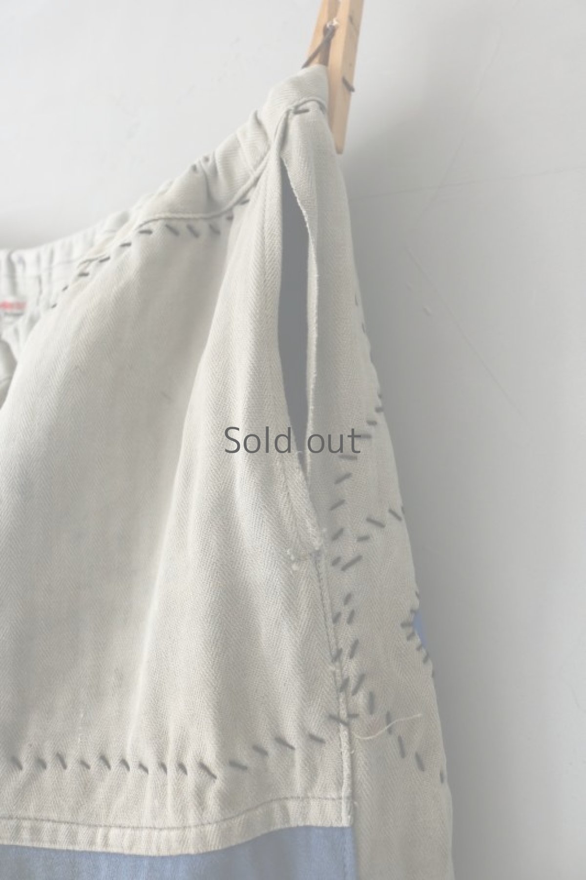 画像11: 【MITSUGU SASAKI】ビンテージ×リメイク　パッチワーク　ワークパンツ（オーストリア/FM.HAMMERLE） (11)