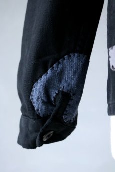 画像10: 【MITSUGU BLACK】ビンテージリメイク　パッチワーク　ブラックワークジャケット(ブラック・グレー) (10)