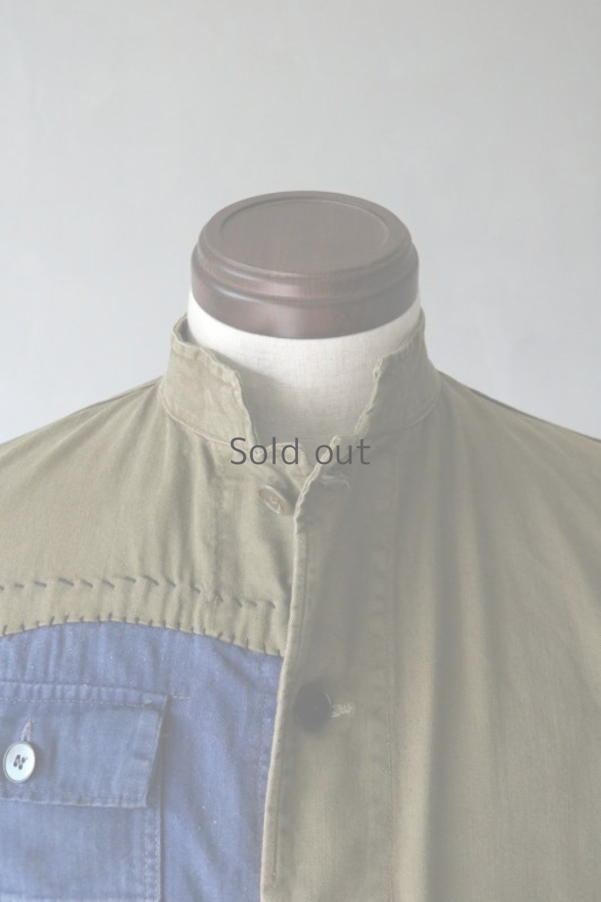 画像11: 【MITSUGU SASAKI】ビンテージリメイク　パッチワーク　チェコ軍ワークジャケット(スタンドカラー) (11)