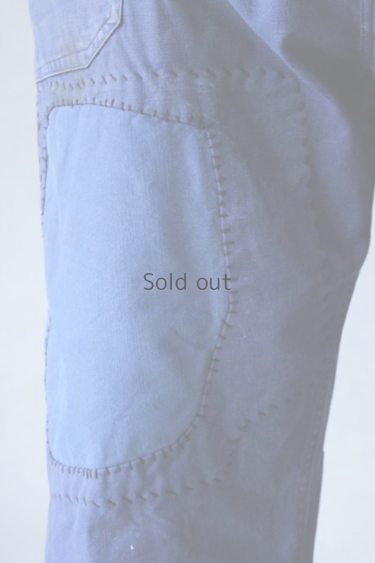 画像7: 【MITSUGU SASAKI】ビンテージ×リメイク　パッチワーク　スーパーワイドパンツ(サスペンダー付き) (7)