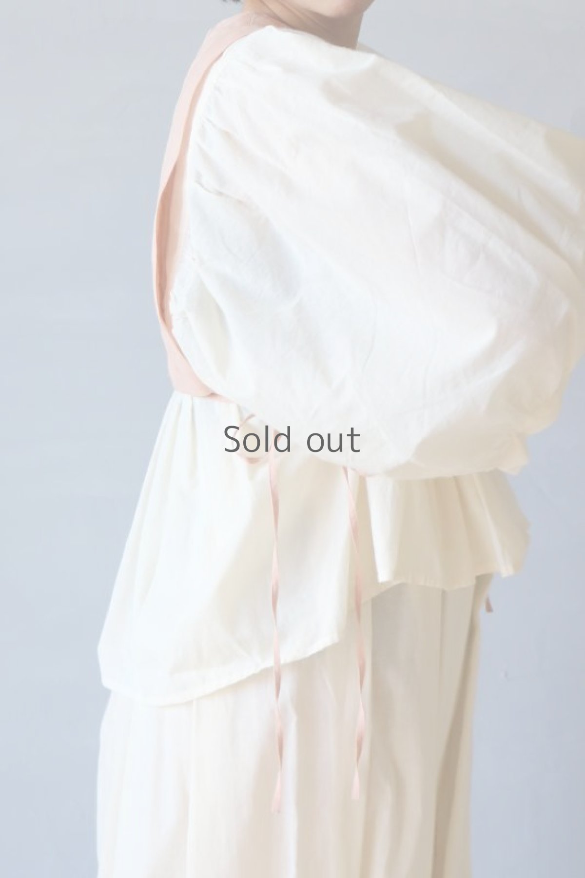 画像3: 【ササキチホ】古布　麻　四角衣(ピンク) (3)