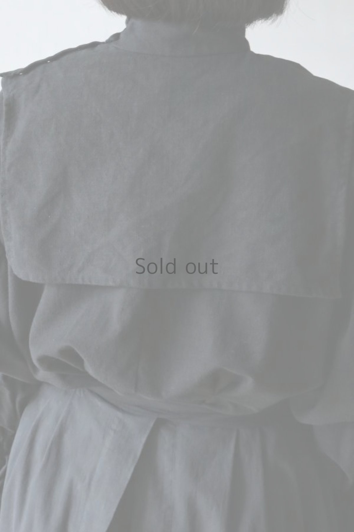 画像6: 【ササキチホ】アンティークリネン×染め 首衣（黒/FT） (6)