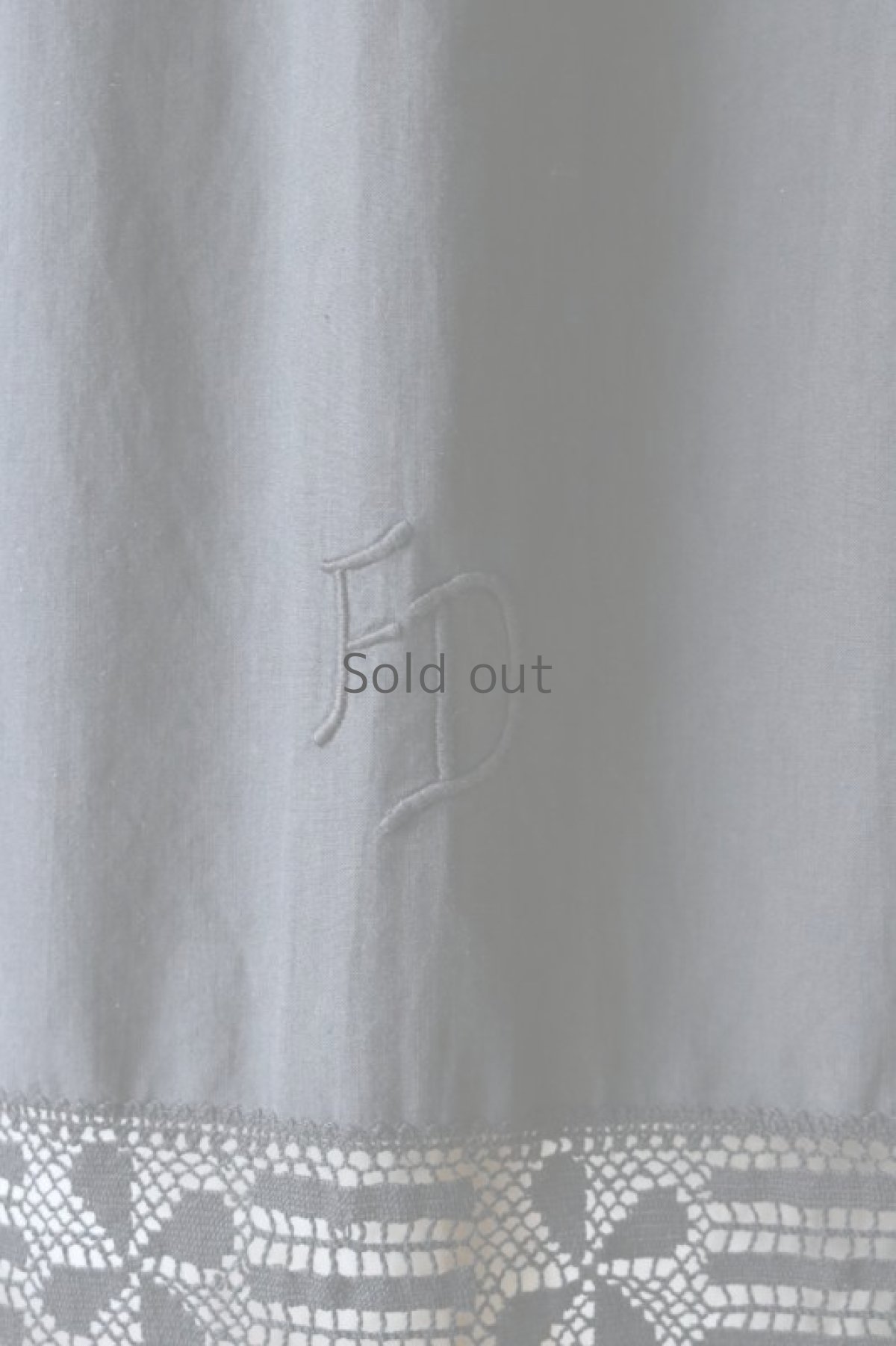 画像5: 【ササキチホ】アンティークコットン×染　腰巻エプロン（黒/FD/ポケット） (5)