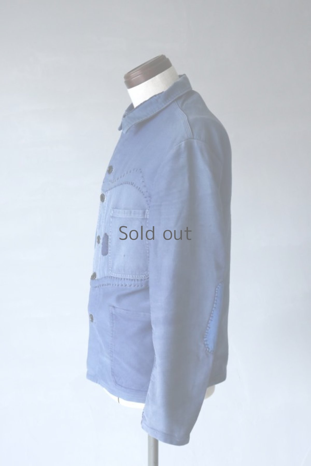 画像9: 【MITSUGU SASAKI】ビンテージリメイク　パッチワーク　モールスキン　ワークジャケット (9)