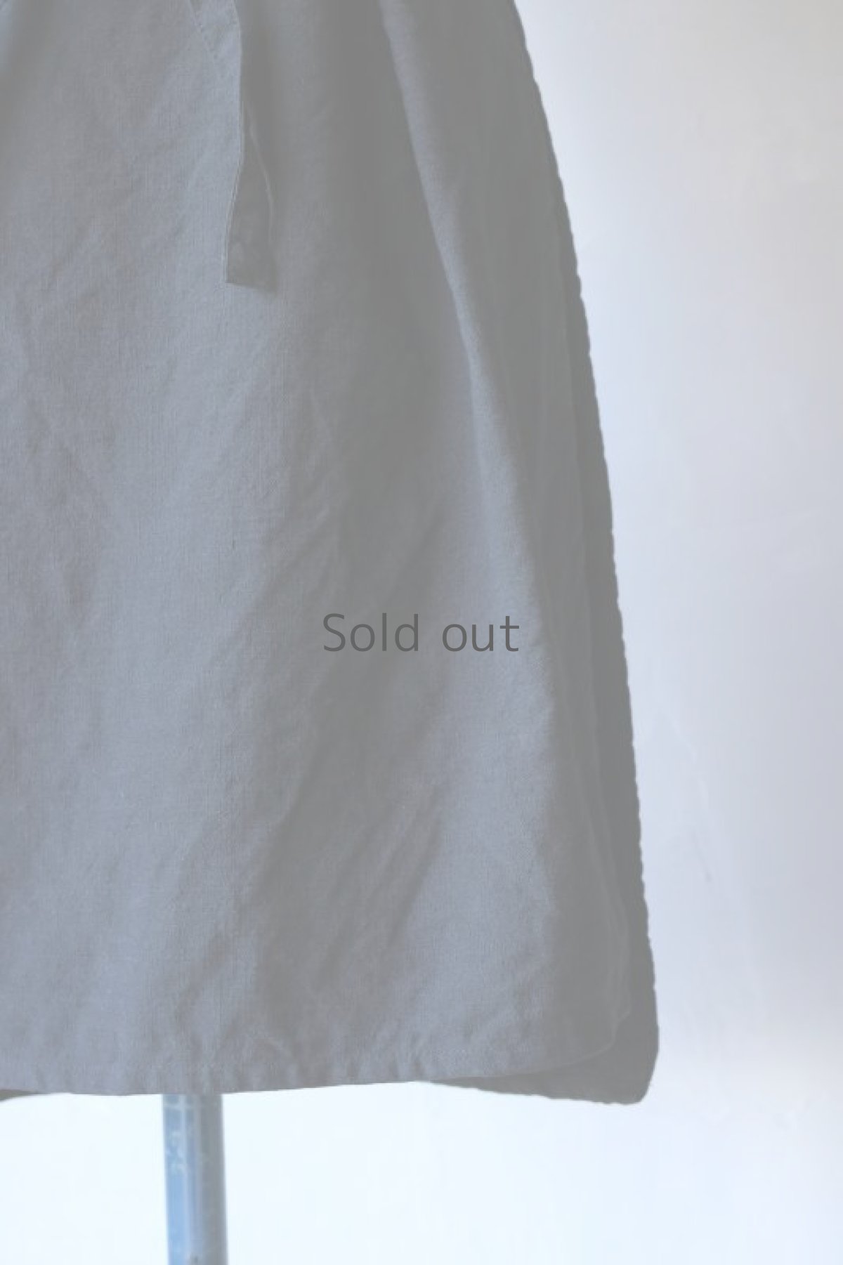 画像7: 【ササキチホ】アンティークリネン×染め 長胴衣（ロング丈/黒） (7)