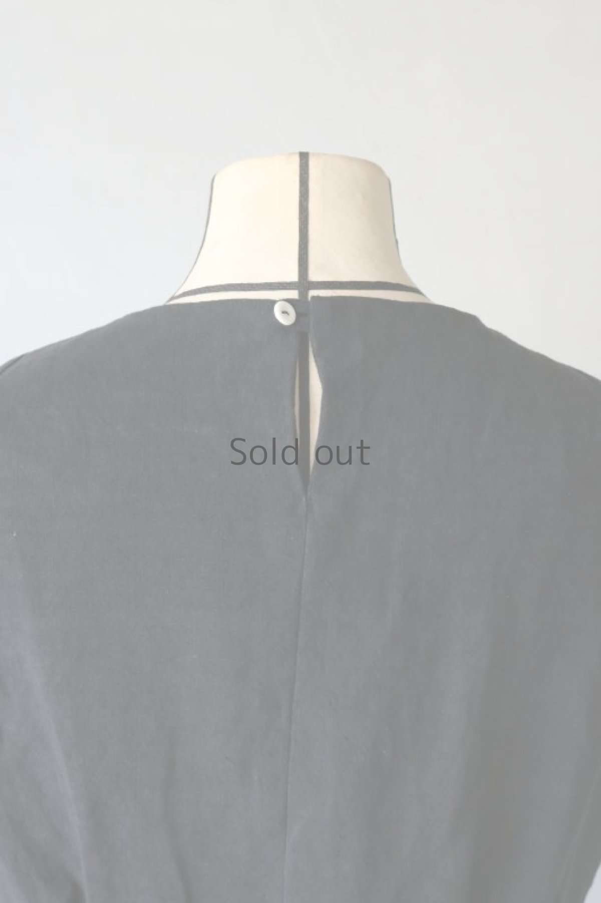 画像9: 【ササキチホ】アンティークリネン×染め 長胴衣（黒） (9)