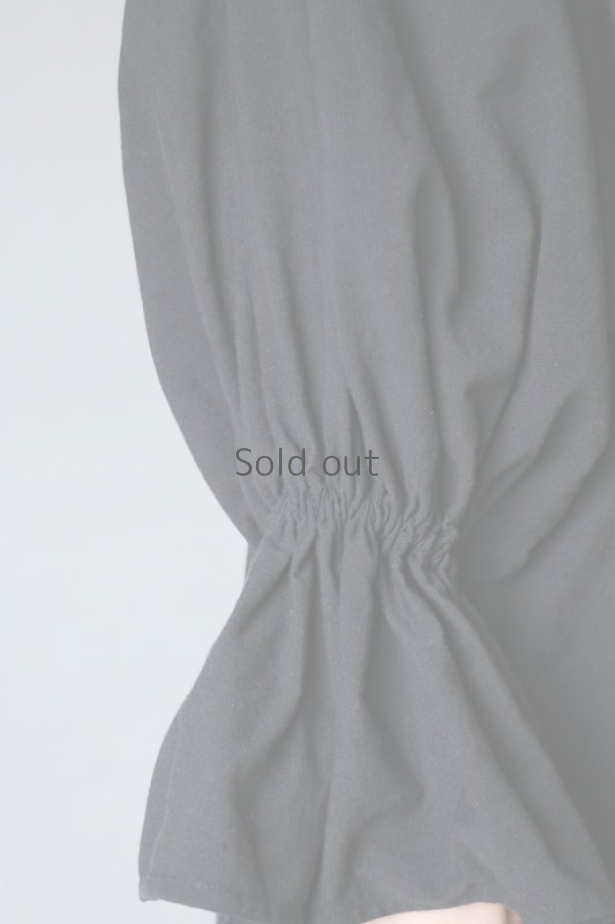 画像7: 【ササキチホ】アンティークリネン×染　肩衣　ピエロ袖（黒） (7)