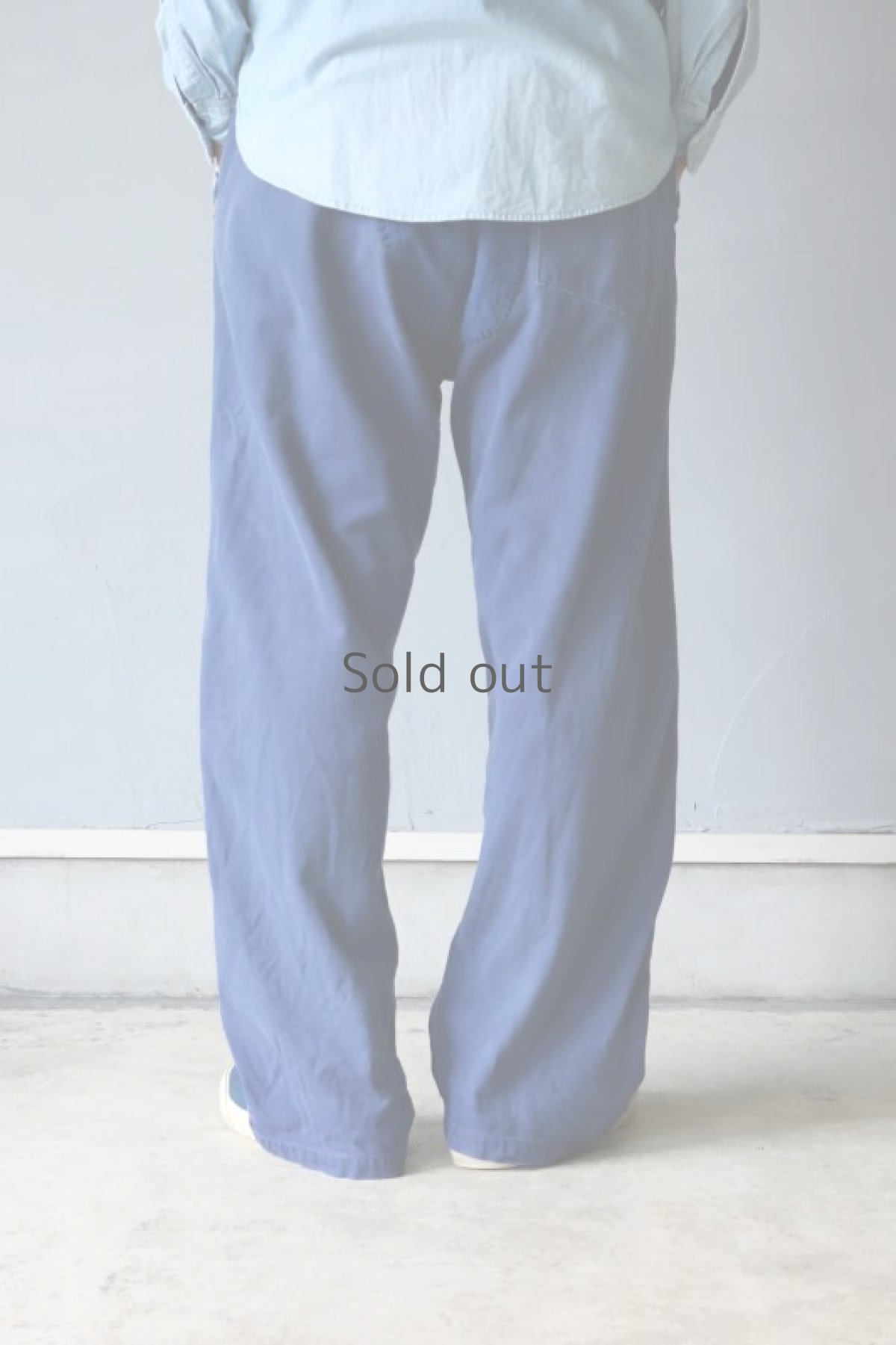 画像16: 【MITSUGU SASAKI】ビンテージ×リメイク　パッチワーク　ブルーワークパンツ(LABOR) (16)