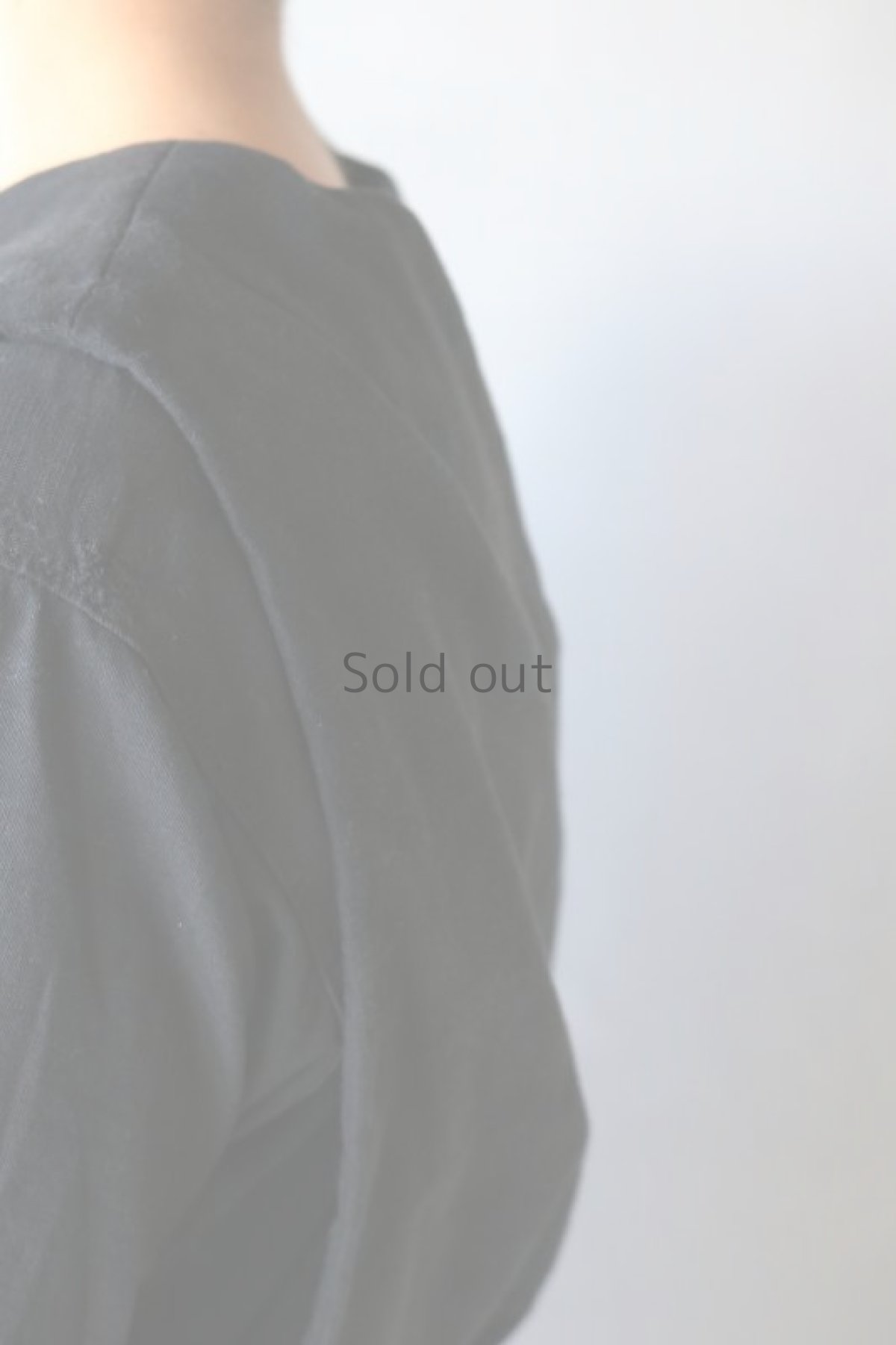 画像9: 【ササキチホ】アンティークリネン×染め 短胴衣（黒/脇ひも） (9)