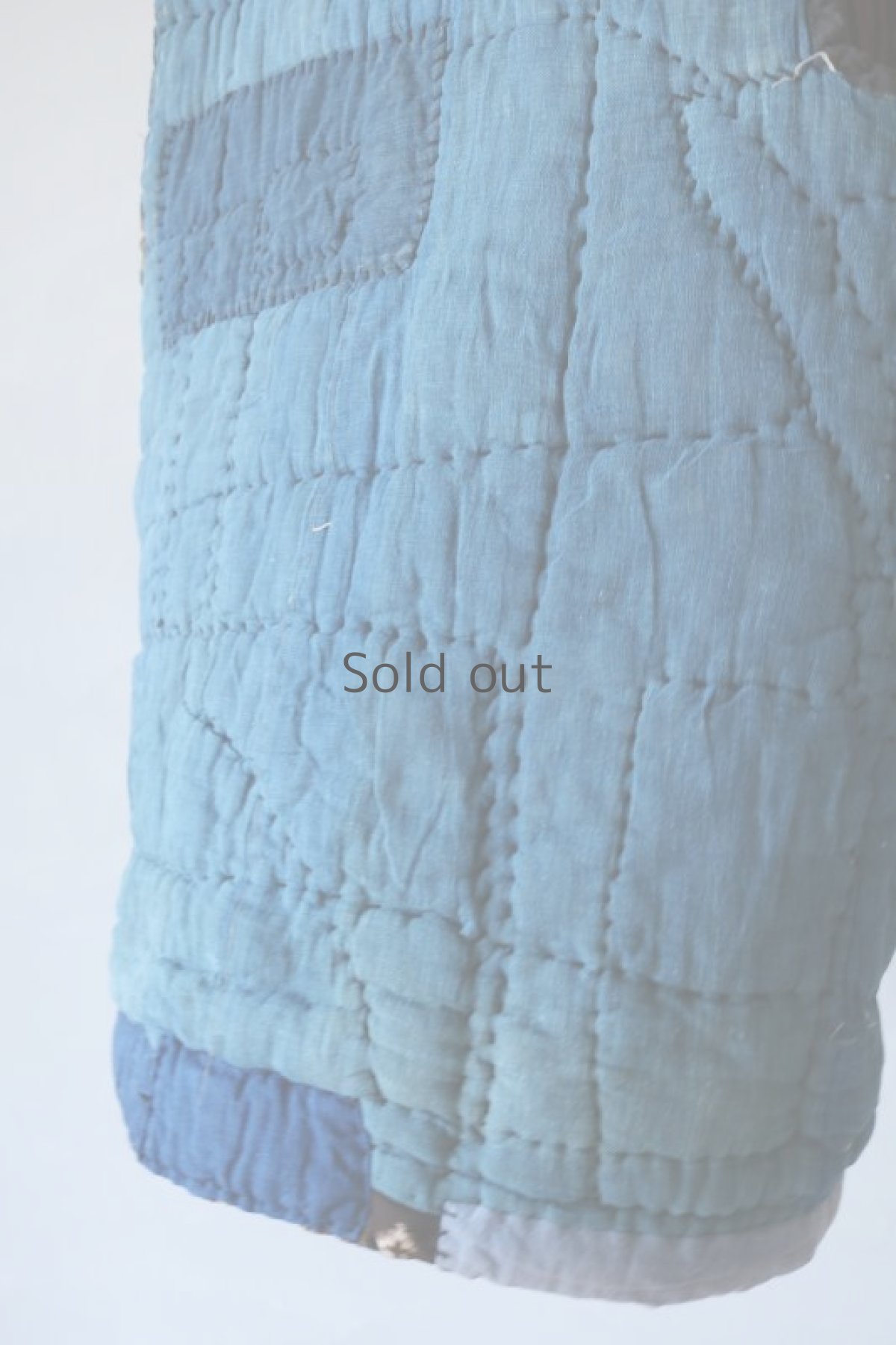 画像18: 【MITSUGU SASAKI】古布　リバーシブル　中綿　チョッキ（藍染古布） (18)