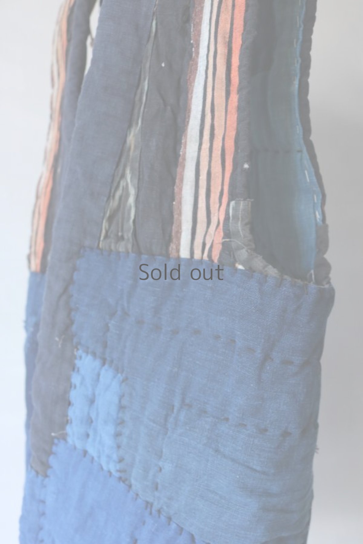 画像9: 【MITSUGU SASAKI】古布　リバーシブル　中綿　チョッキ（藍染古布） (9)