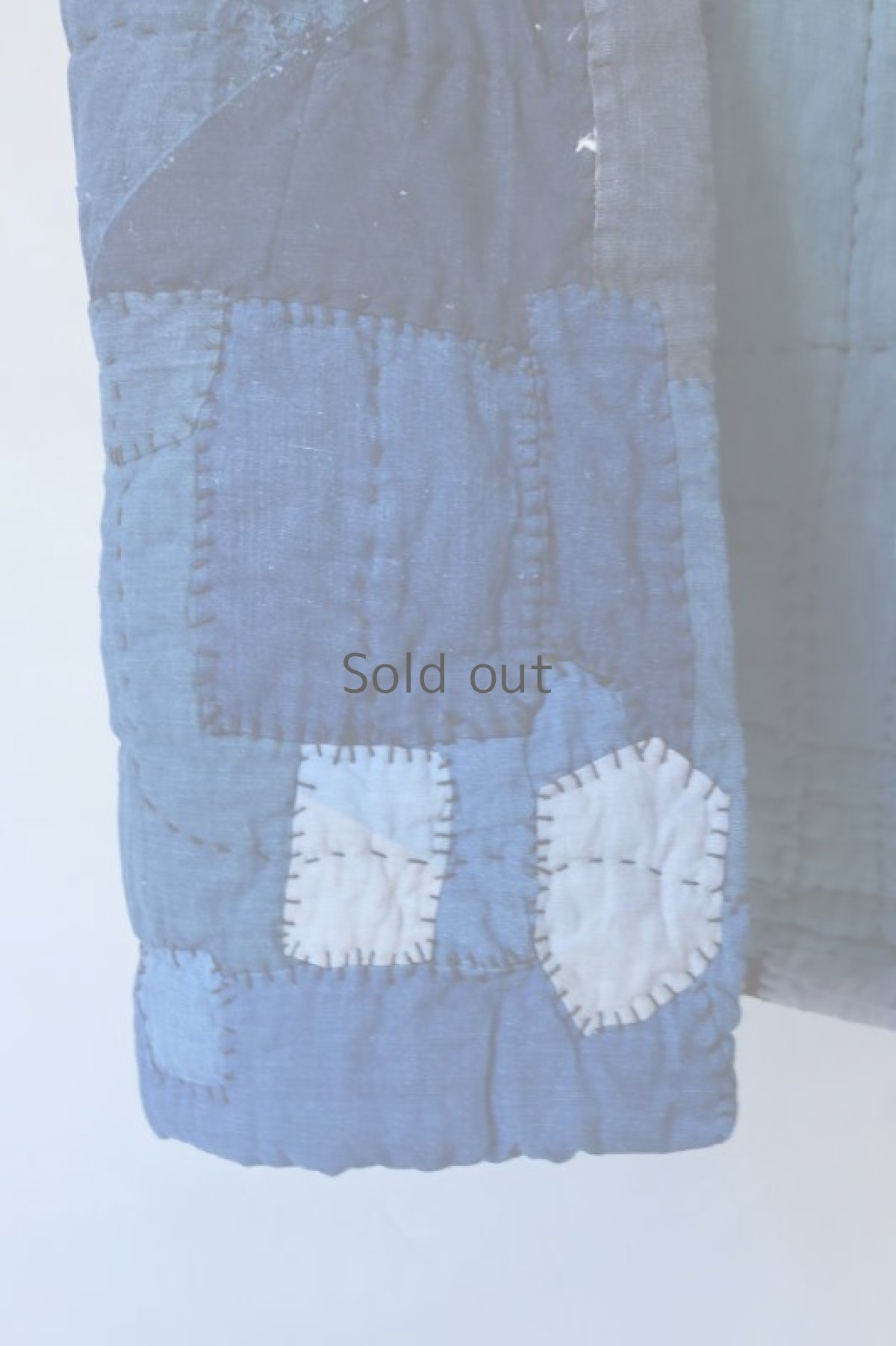 画像8: 【MITSUGU SASAKI】古布　リバーシブル　中綿　チョッキ（藍染古布） (8)