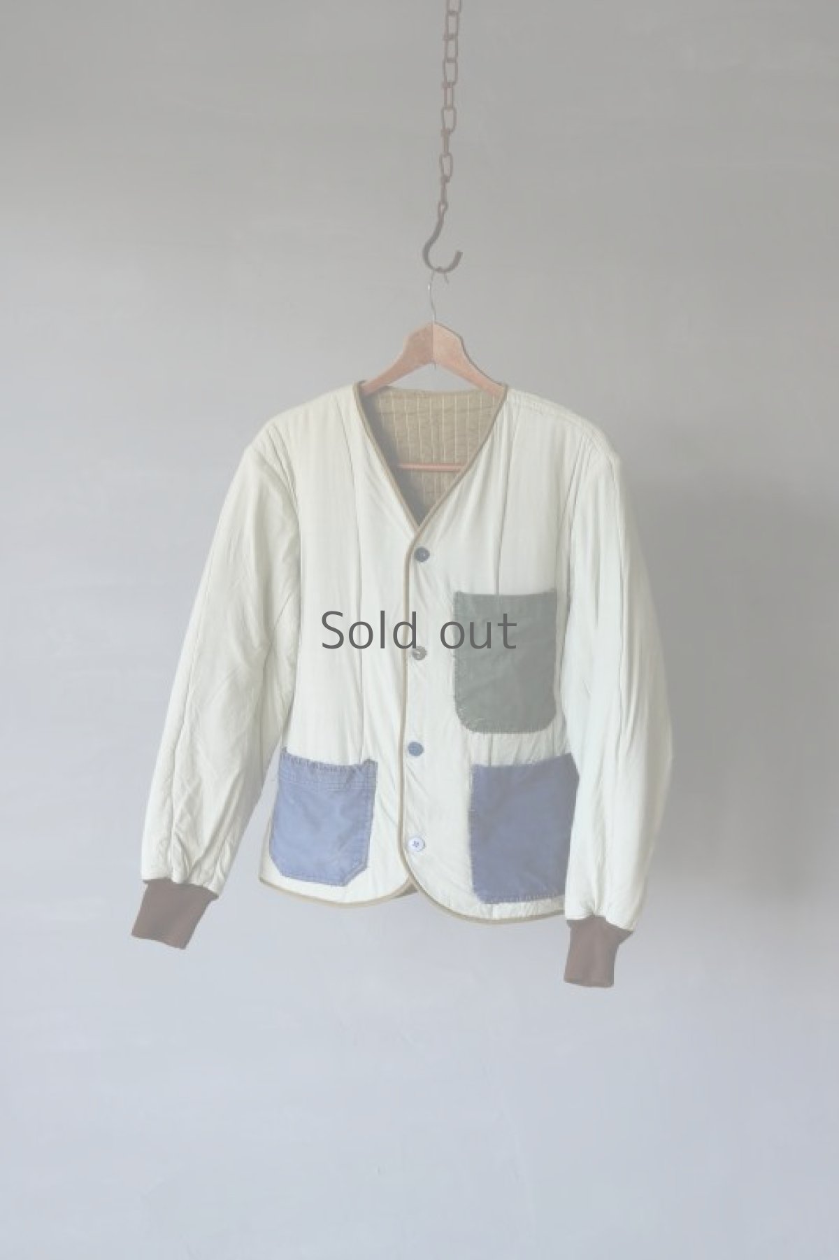 画像15: 【MITSUGU SASAKI】ビンテージリメイク　パッチポケット　チェコ軍中綿ジャケット (15)