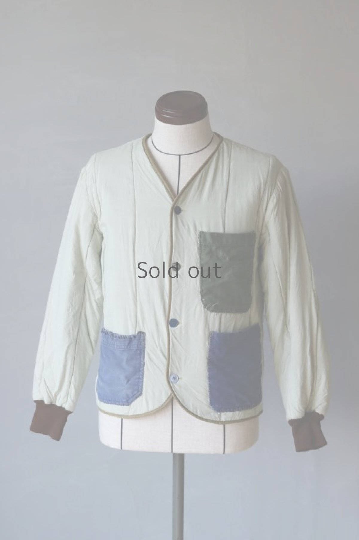 画像2: 【MITSUGU SASAKI】ビンテージリメイク　パッチポケット　チェコ軍中綿ジャケット (2)