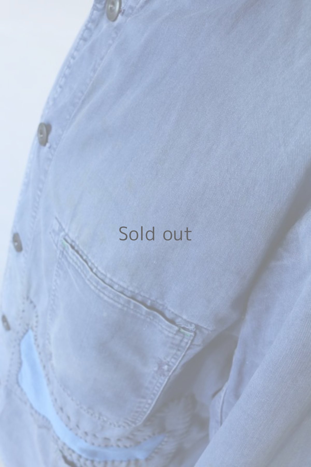 画像7: 【MITSUGU SASAKI】ビンテージリメイク　パッチワーク　スタンドカラー　ワークジャケット (7)