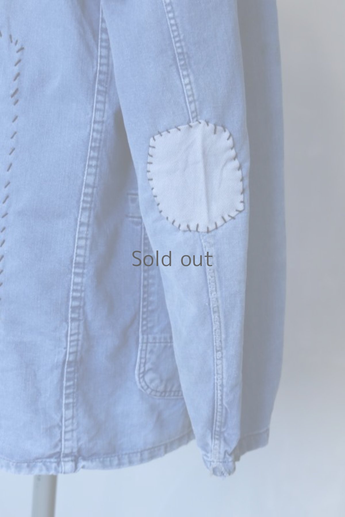 画像14: 【MITSUGU SASAKI】ビンテージリメイク　パッチワーク　スタンドカラー　ワークジャケット (14)