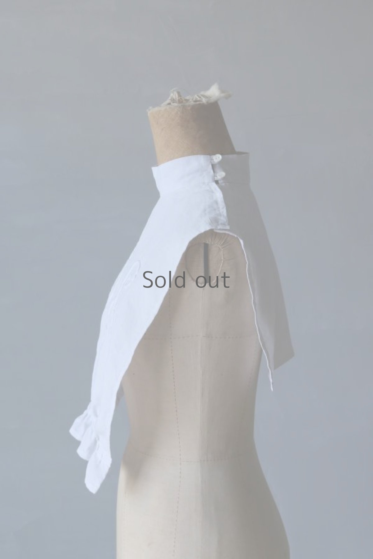 画像4: 【ササキチホ】アンティークリネン 首衣（白/DL） (4)