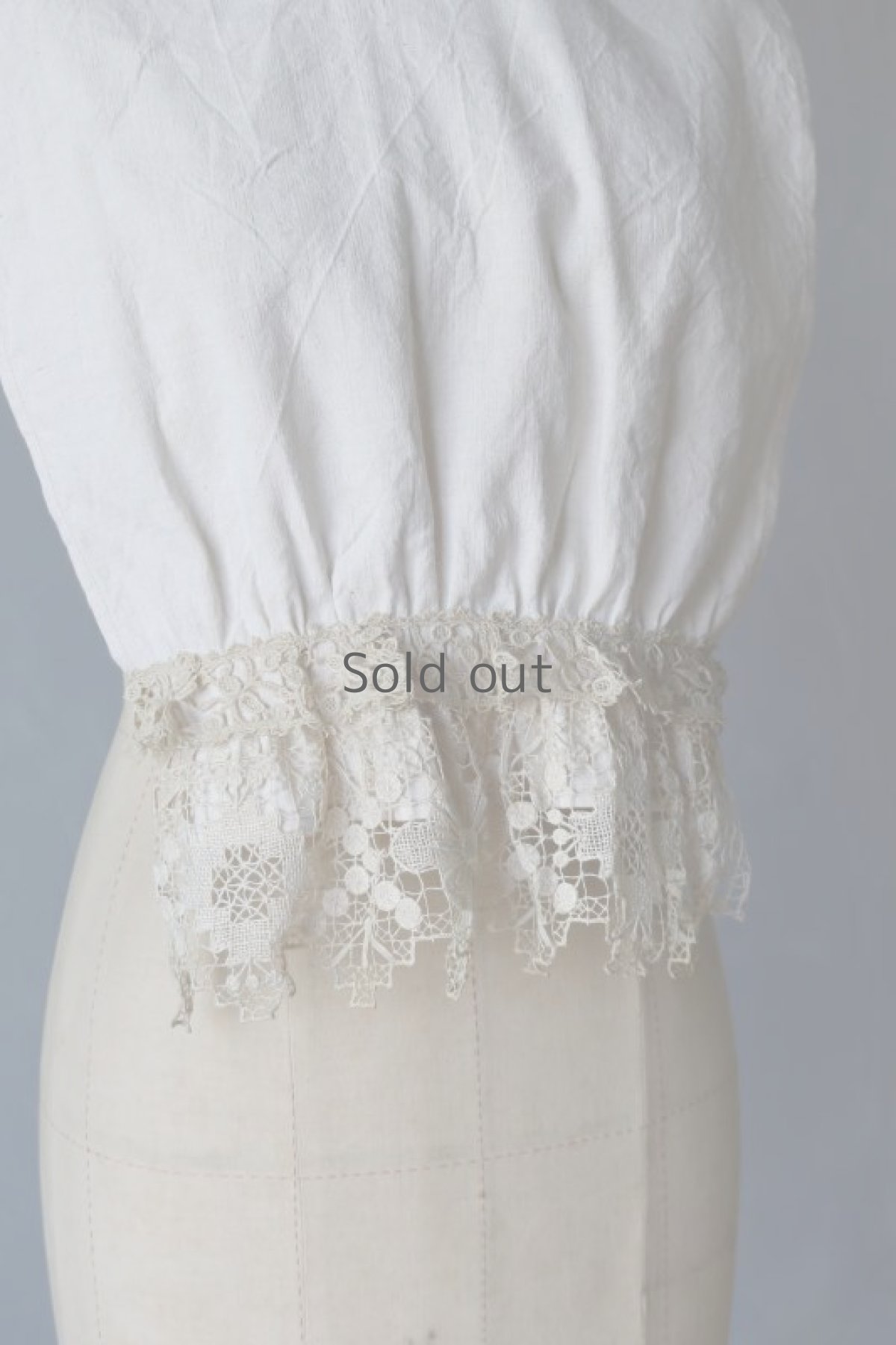 画像3: 【ササキチホ】アンティークリネン　レース　首衣 (3)