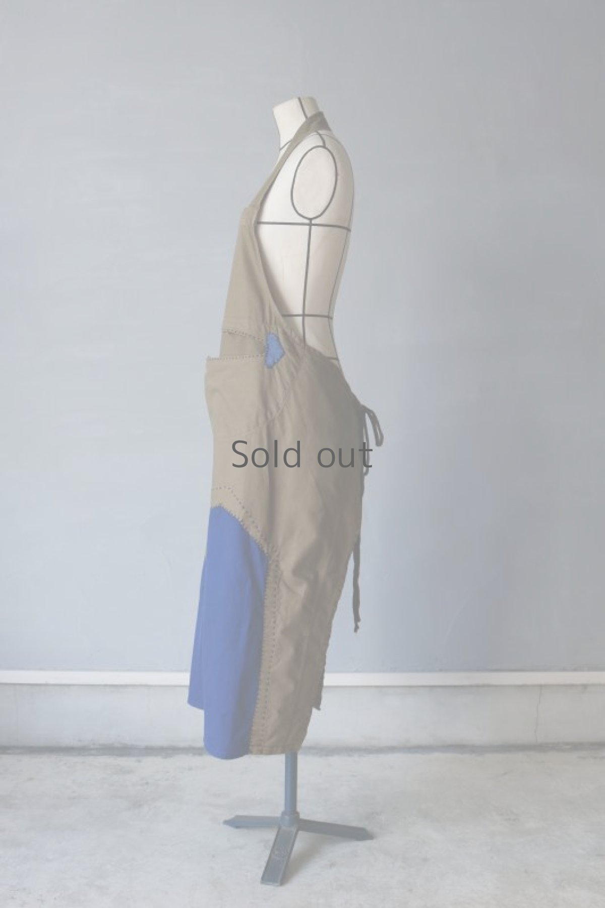 画像7: 【MITSUGU SASAKI】ビンテージリメイク パッチワークエプロン（チェコ軍/ポケット） (7)