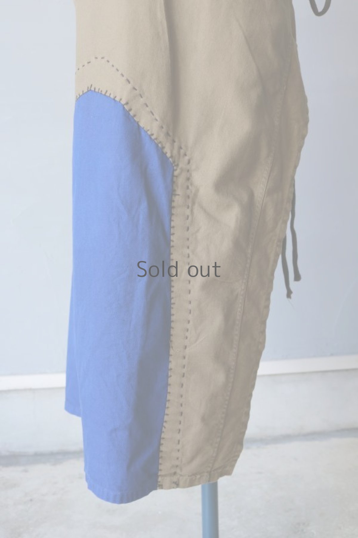 画像8: 【MITSUGU SASAKI】ビンテージリメイク パッチワークエプロン（チェコ軍/ポケット） (8)