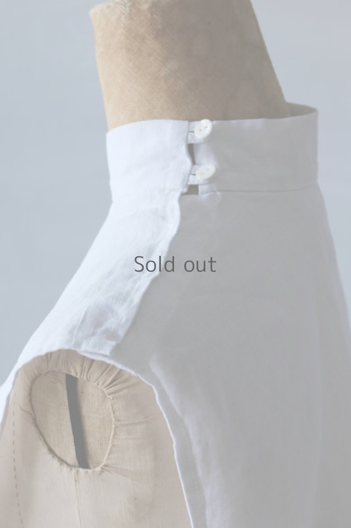 画像5: 【ササキチホ】アンティークリネン 首衣（白/DL） (5)