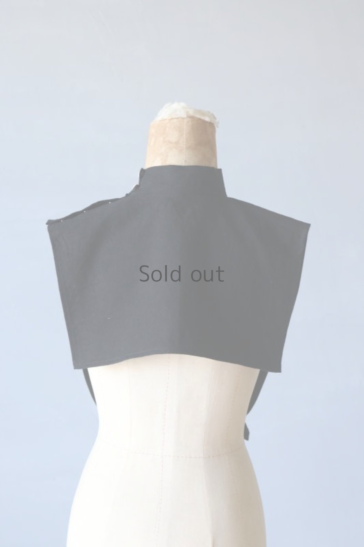 画像6: 【ササキチホ】アンティークリネン×染め 首衣（黒/GM） (6)