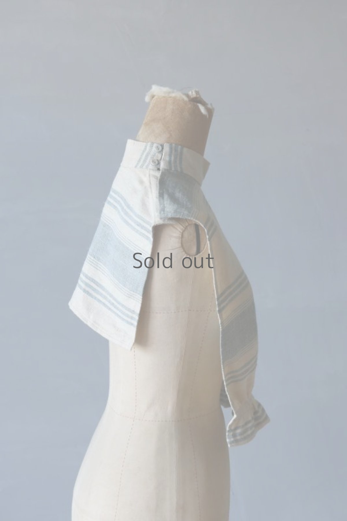 画像5: 【ササキチホ】古布 首衣（インディゴストライプ） (5)