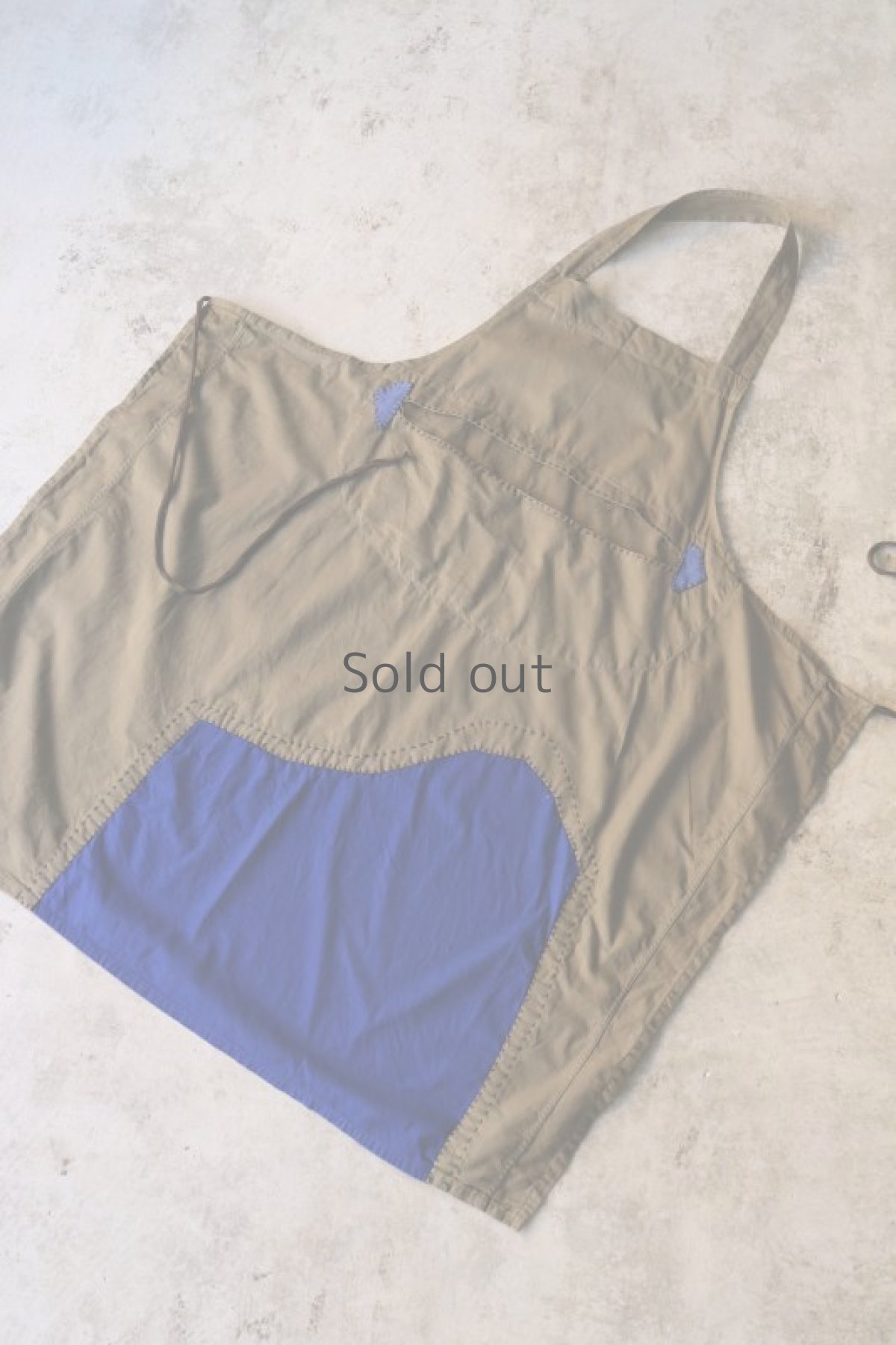 画像12: 【MITSUGU SASAKI】ビンテージリメイク パッチワークエプロン（チェコ軍/ポケット） (12)