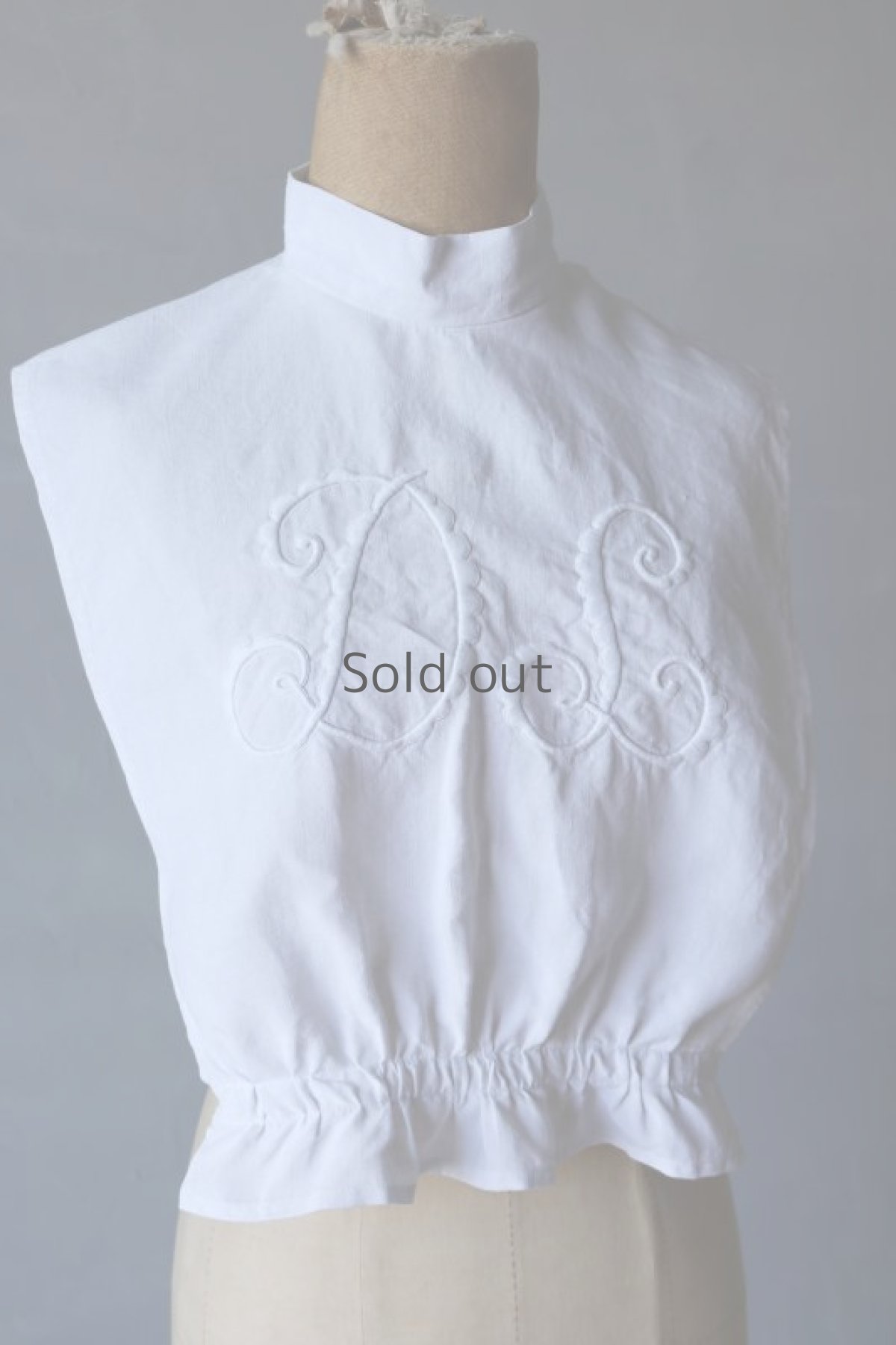 画像3: 【ササキチホ】アンティークリネン 首衣（白/DL） (3)