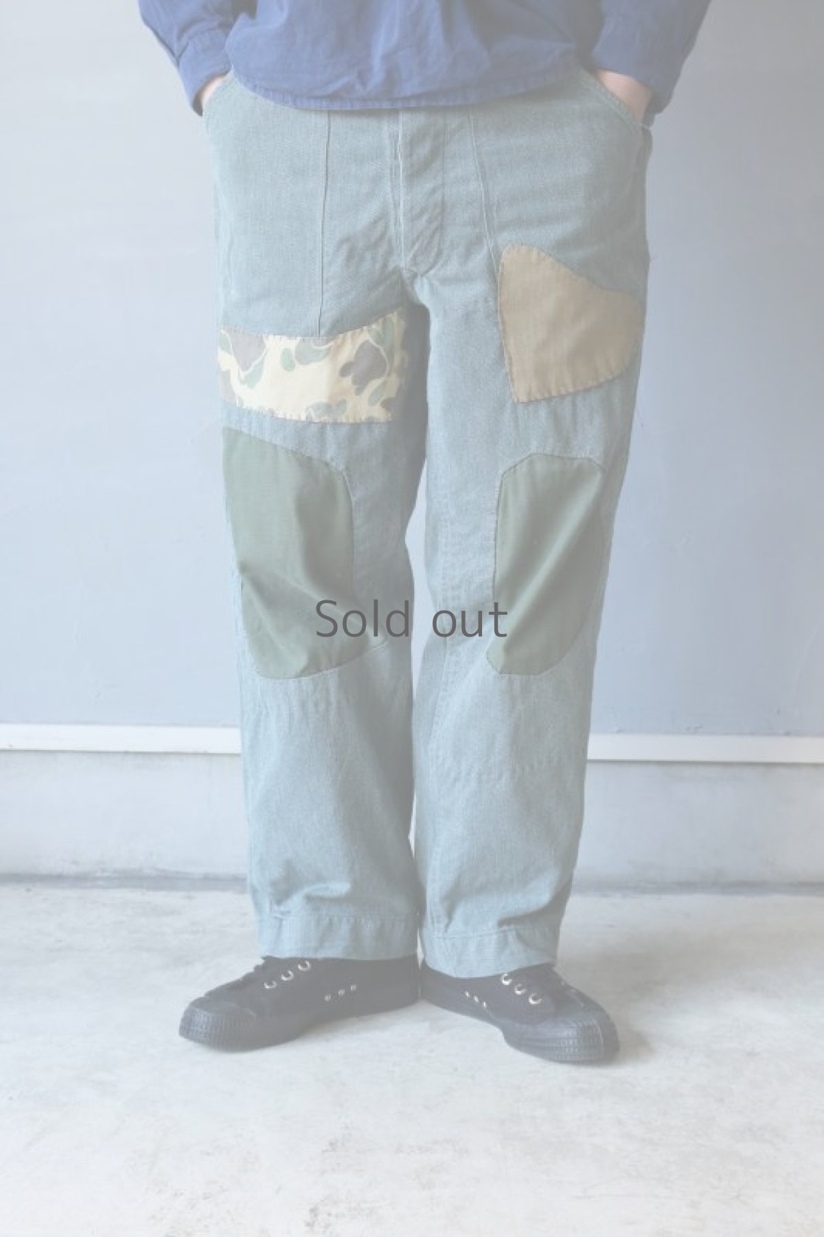 画像15: 【MITSUGU SASAKI】ビンテージ×リメイク　スイス軍のパッチワーク　ミリタリーパンツ (15)