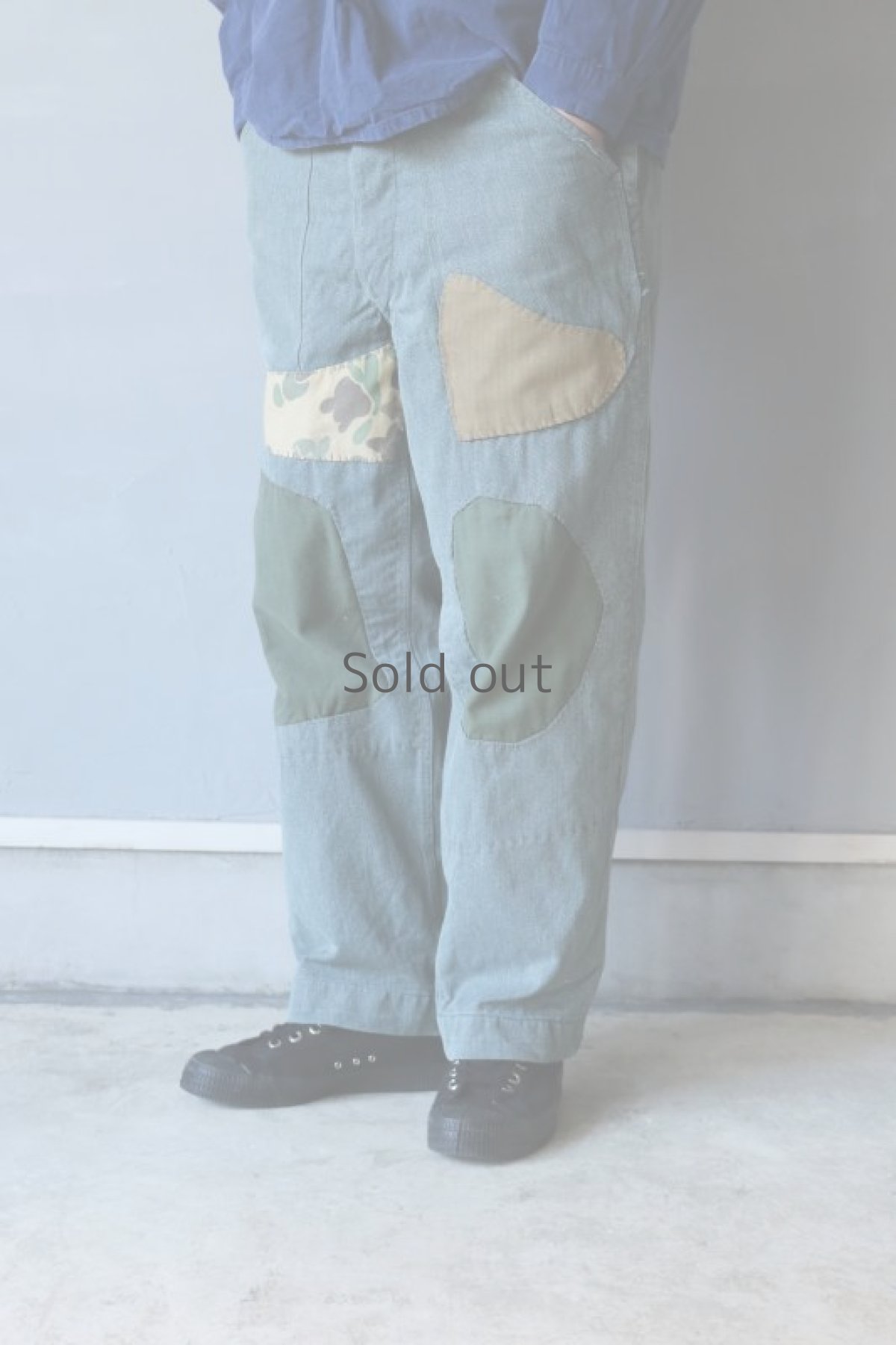 画像19: 【MITSUGU SASAKI】ビンテージ×リメイク　スイス軍のパッチワーク　ミリタリーパンツ (19)