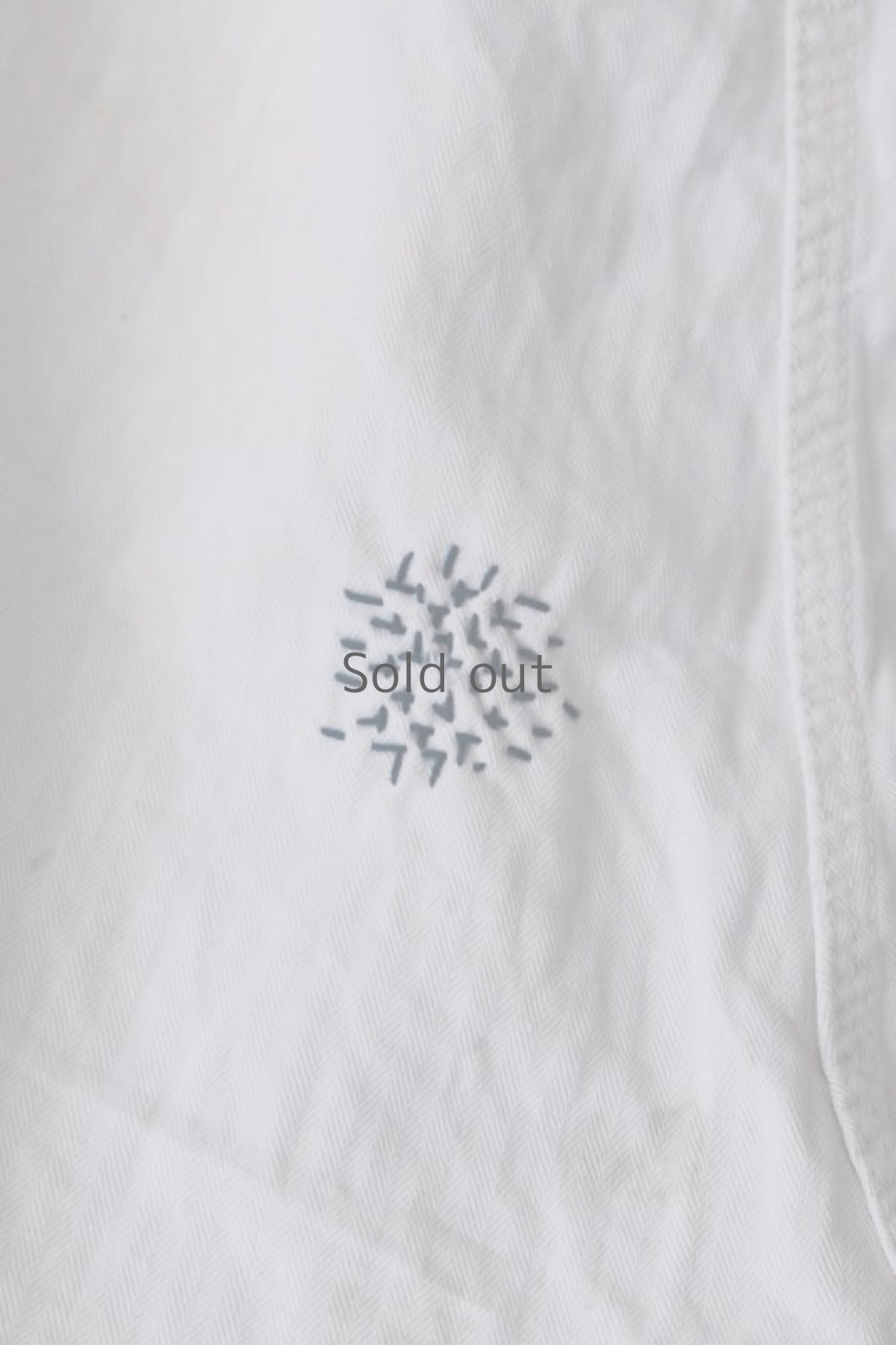 画像10: 【MITSUGU SASAKI】ビンテージ×リメイク　パッチワーク　ホワイトヘリンボーン　ワークパンツ（シンチバック） (10)