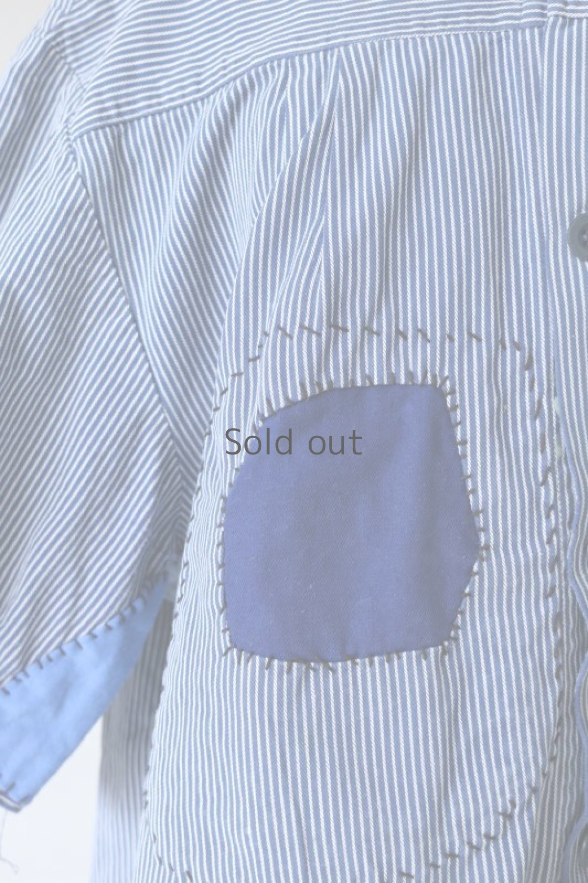 画像4: 【MITSUGU SASAKI】ビンテージリメイク　パッチワーク　ファーマーズワークシャツ (4)