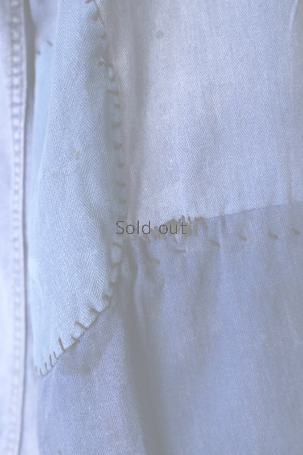 画像15: 【MITSUGU SASAKI】ビンテージリメイク　パッチワーク ワークジャケット(汚れ多め） (15)